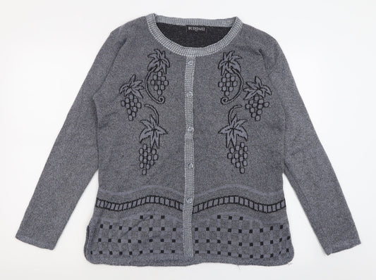 Womens UK Size M Buisdaei Grey Pullover Jumper