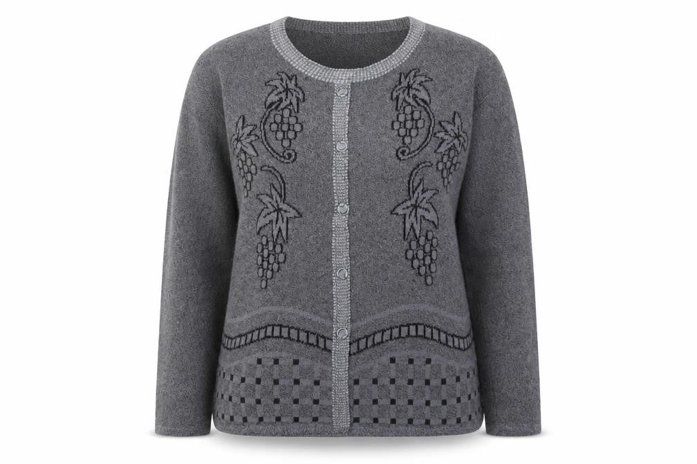 Womens UK Size M Buisdaei Grey Pullover Jumper