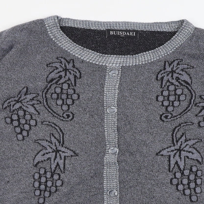 Womens UK Size M Buisdaei Grey Pullover Jumper