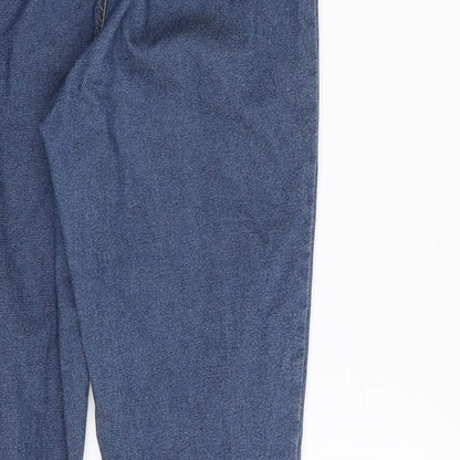 Denim & Co. Womens Blue  Cotton Jegging Jeans Size 14 L29 in Slim Zip