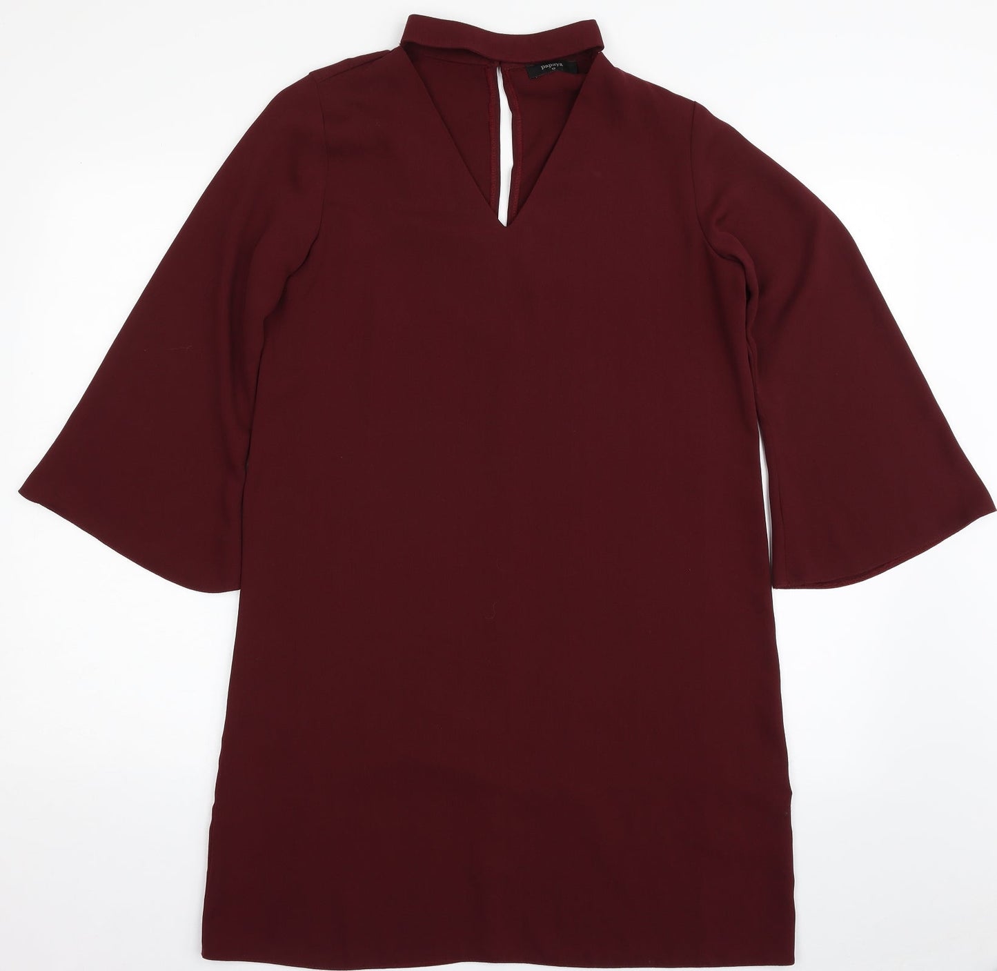 Papaya Womens Red  Polyester Shift  Size 12  Halter Pullover