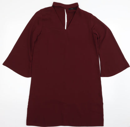 Papaya Womens Red  Polyester Shift  Size 12  Halter Pullover