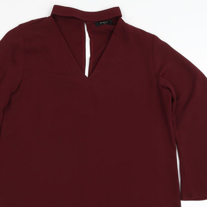 Papaya Womens Red  Polyester Shift  Size 12  Halter Pullover