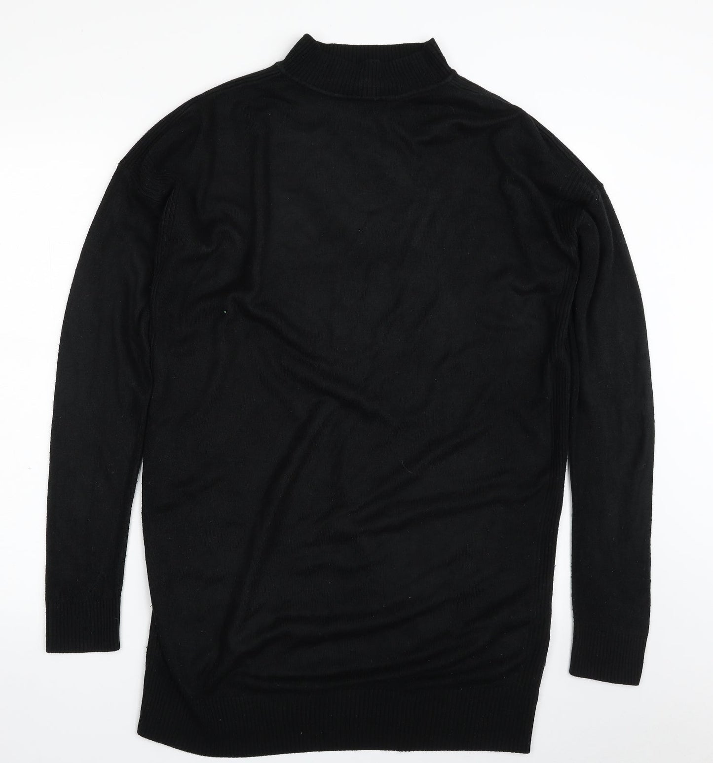 Womens UK Size M New Look Black Tunic Jumper