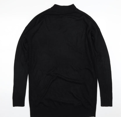 Womens UK Size M New Look Black Tunic Jumper