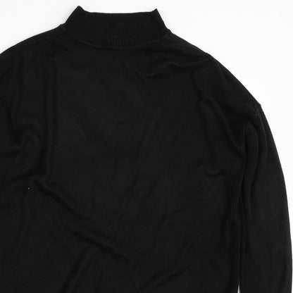 Womens UK Size M New Look Black Tunic Jumper