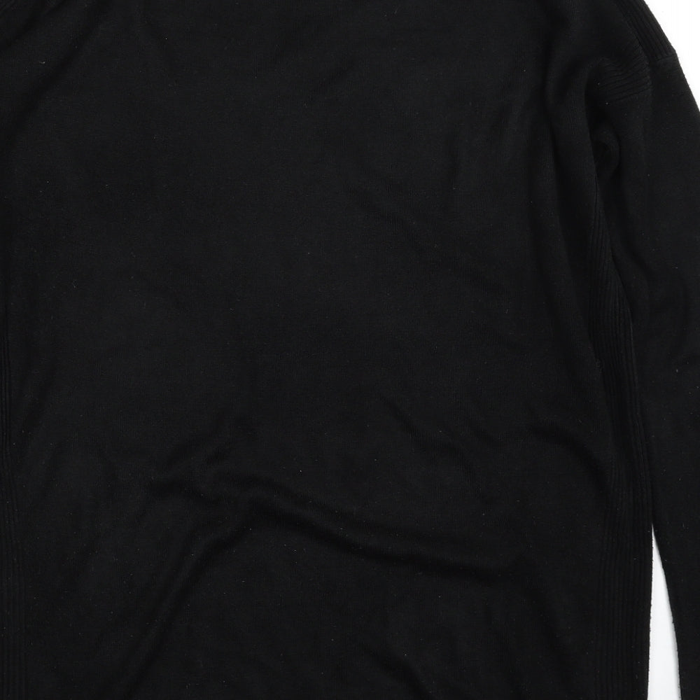 Womens UK Size M New Look Black Tunic Jumper