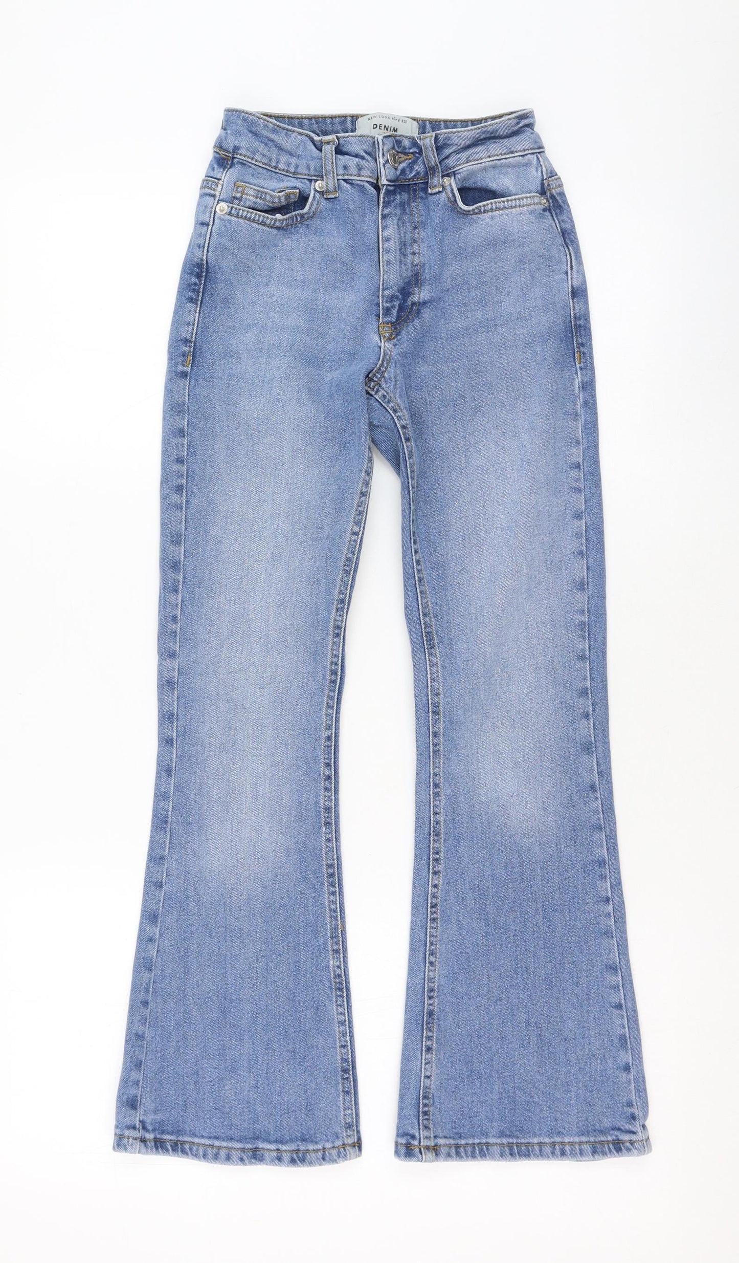 New Look Mens Blue  Polyester Flared Jeans Size 9 Months  Regular Zip