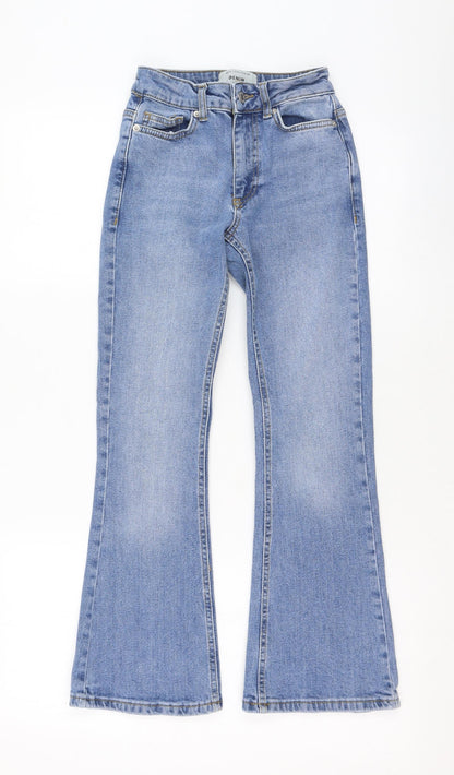 New Look Mens Blue  Polyester Flared Jeans Size 9 Months  Regular Zip