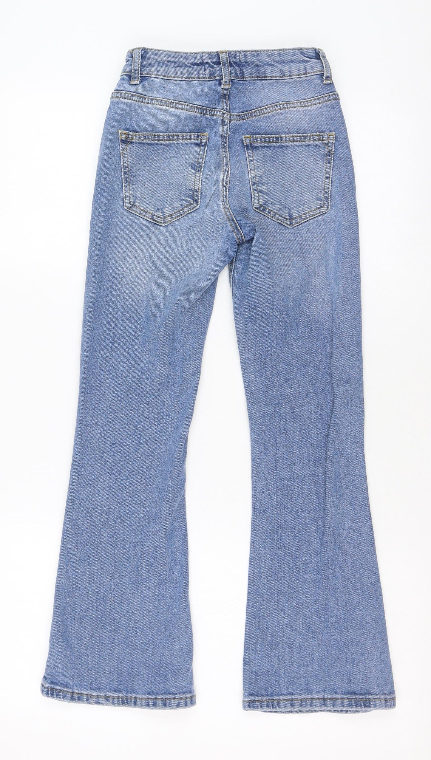 New Look Mens Blue  Polyester Flared Jeans Size 9 Months  Regular Zip