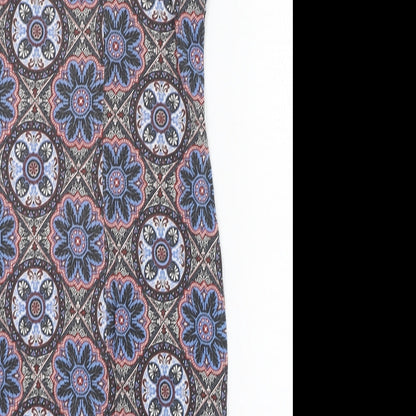 New Look Womens Blue Paisley Viscose Pencil Dress  Size 10  Round Neck Pullover