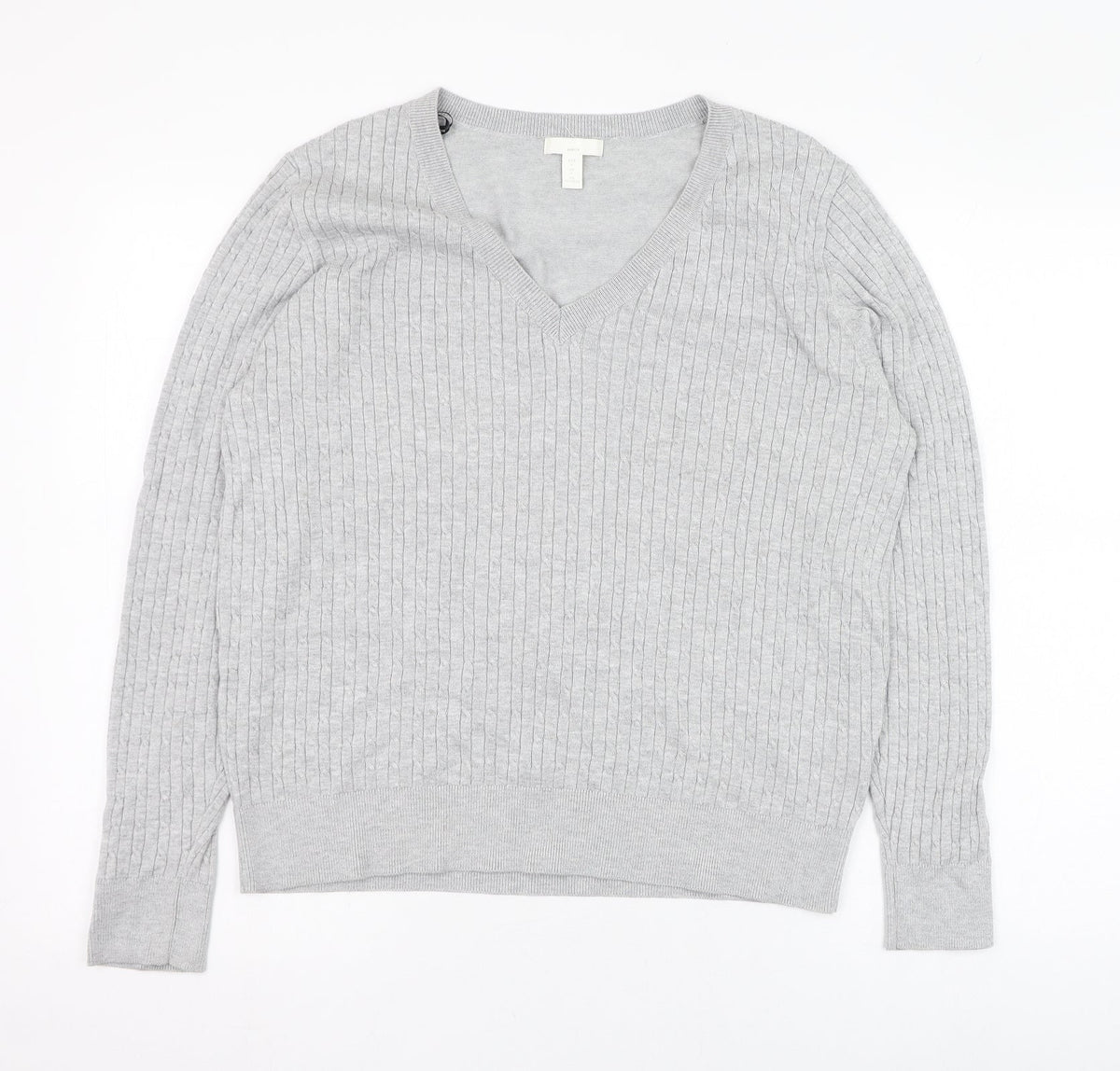 Womens UK Size L H&M Grey Pullover Jumper