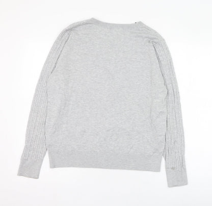 Womens UK Size L H&M Grey Pullover Jumper
