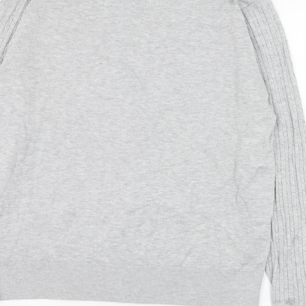 Womens UK Size L H&M Grey Pullover Jumper