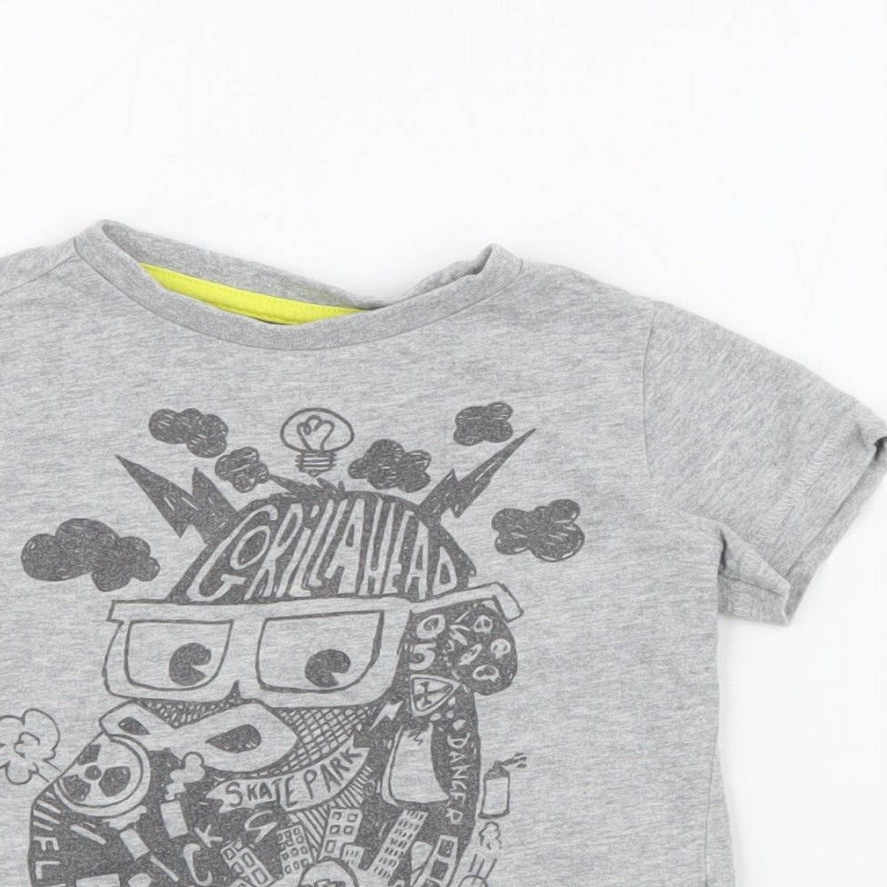 F&F Baby Grey  Cotton Pullover T-Shirt Size 12-18 Months Crew Neck