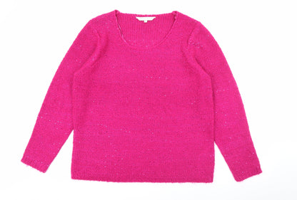 Womens UK Size XL Amara Reya Pink Pullover Jumper