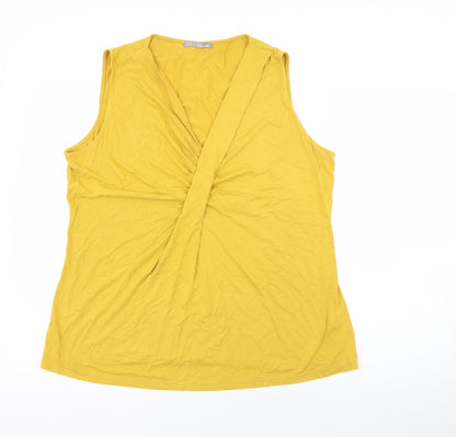 Womens UK Size 16 Marks and Spencer Yellow Pullover Jumper
