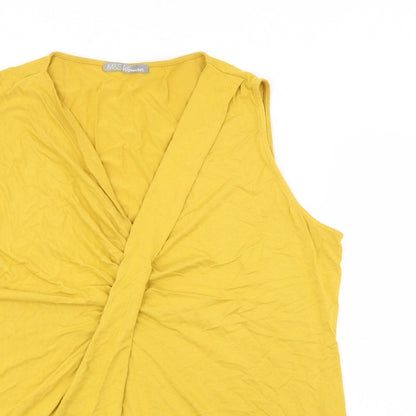 Womens UK Size 16 Marks and Spencer Yellow Pullover Jumper