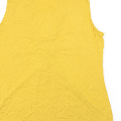 Womens UK Size 16 Marks and Spencer Yellow Pullover Jumper