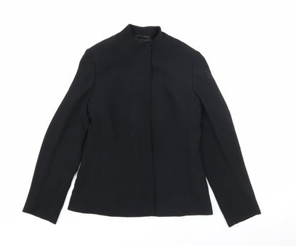 Per Una Womens Black   Jacket  Size 10  Button