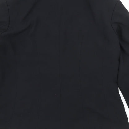 Per Una Womens Black   Jacket  Size 10  Button