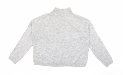 Womens UK Size M New Look Grey Pullover Jumper