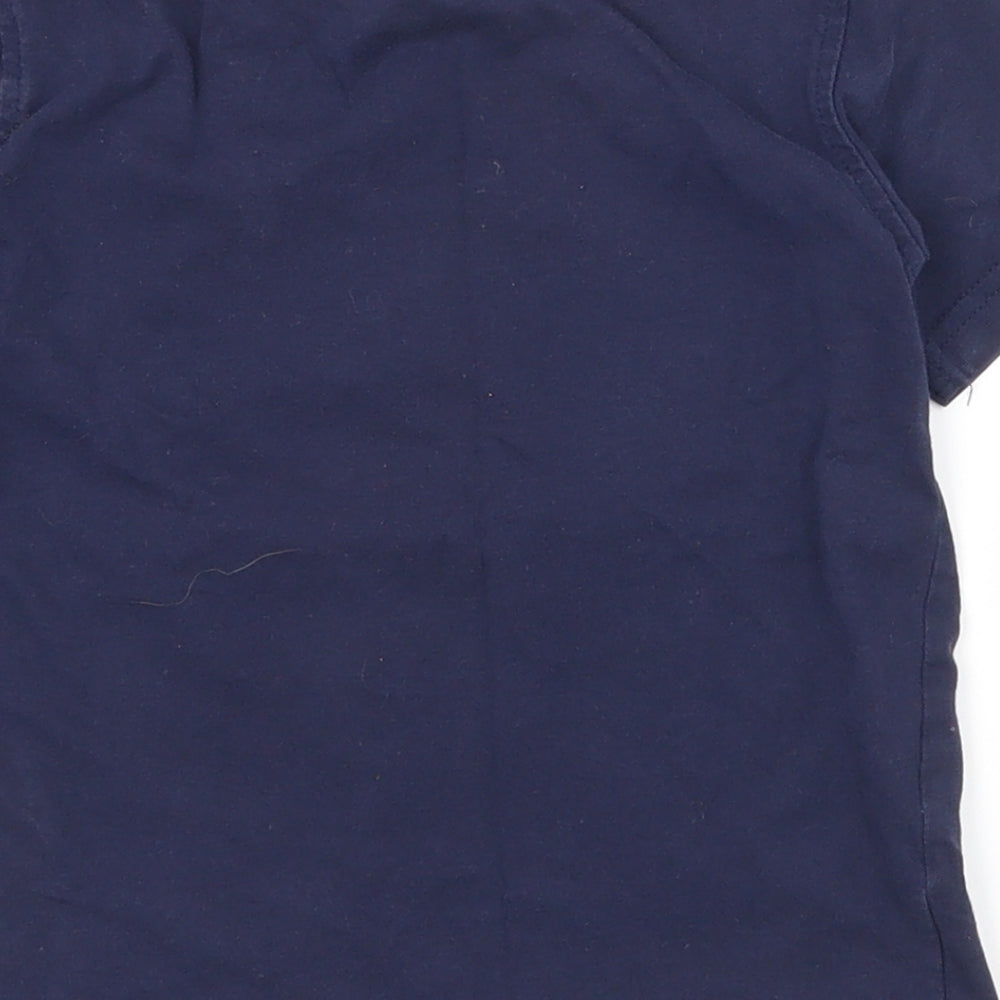 George Boys Blue  100% Cotton Pullover T-Shirt Size 4-5 Years Crew Neck Pullover