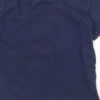 George Boys Blue  100% Cotton Pullover T-Shirt Size 4-5 Years Crew Neck Pullover