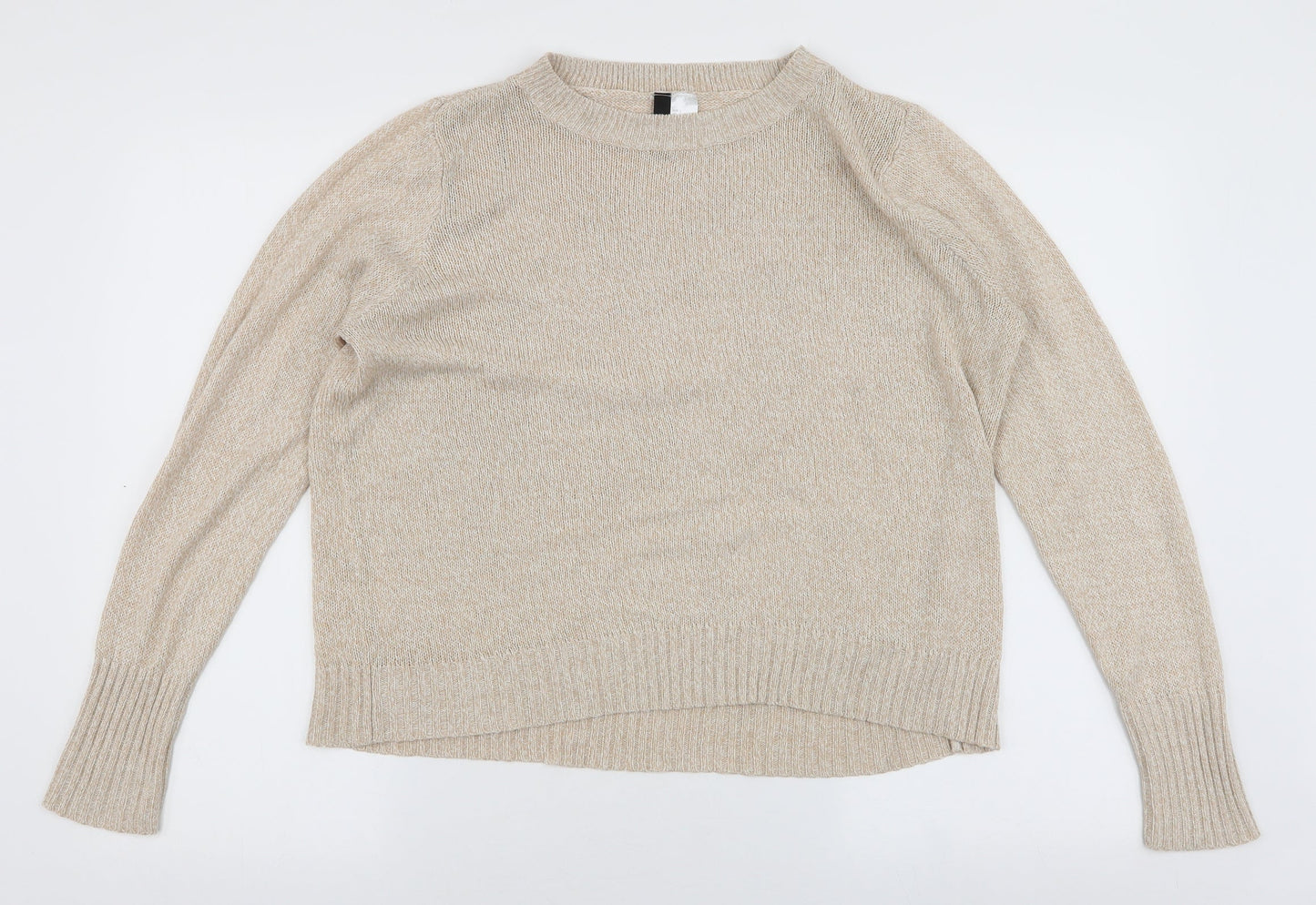 Womens UK Size L H&M Beige Pullover Jumper