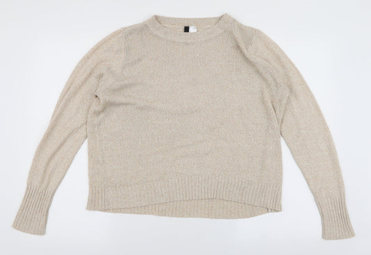 Womens UK Size L H&M Beige Pullover Jumper