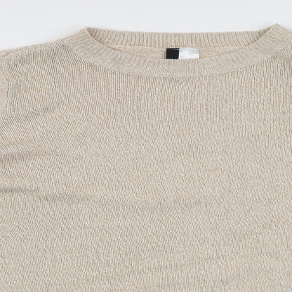 Womens UK Size L H&M Beige Pullover Jumper