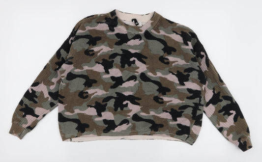 Womens UK Size XS H&M Multicoloured Pullover Jumper