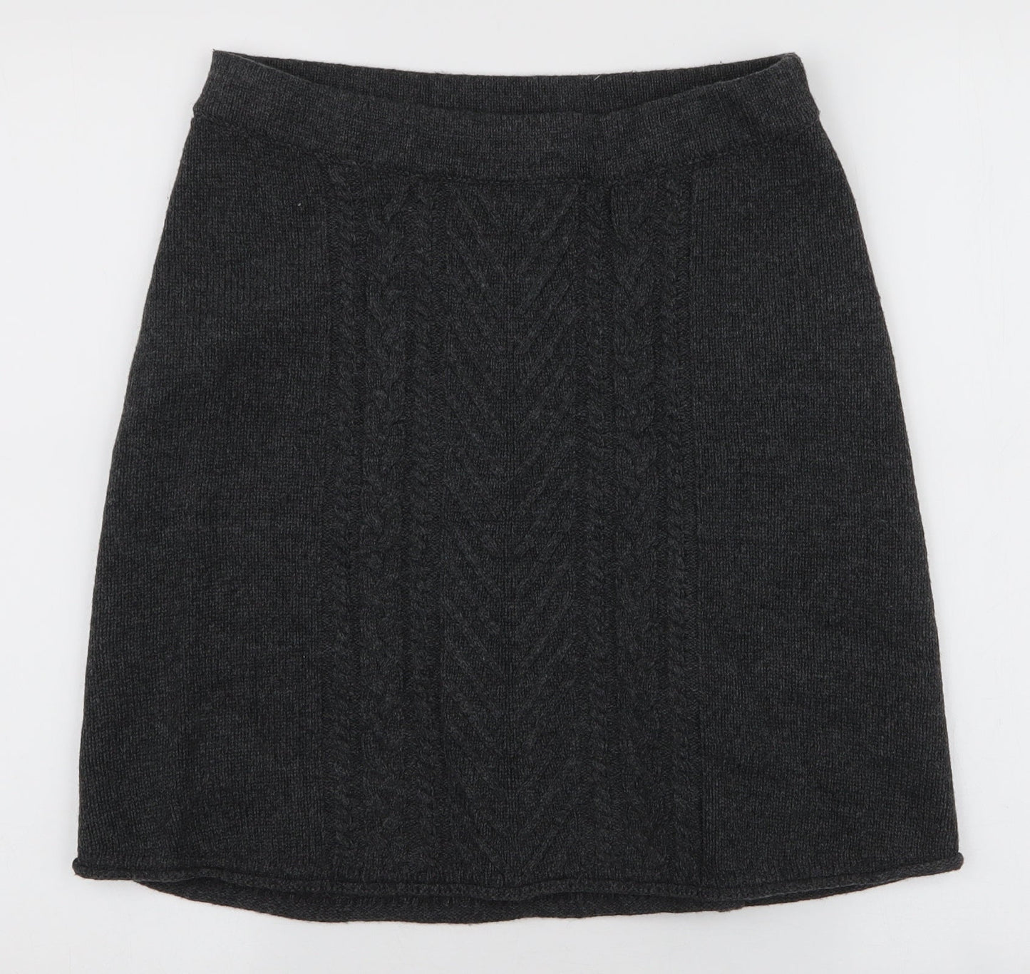 Hatley Womens Grey  Acrylic A-Line Skirt Size S