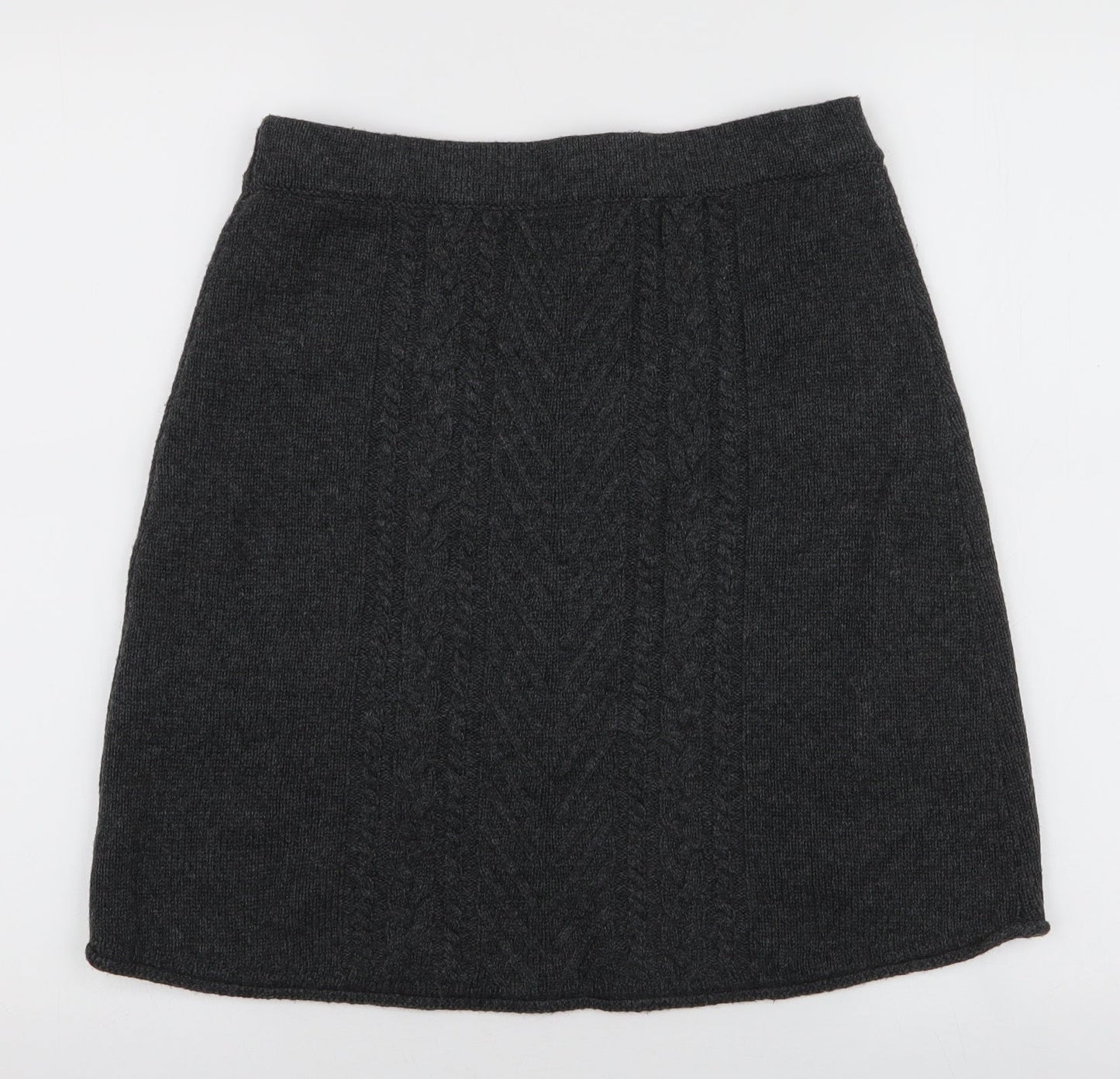 Hatley Womens Grey  Acrylic A-Line Skirt Size S