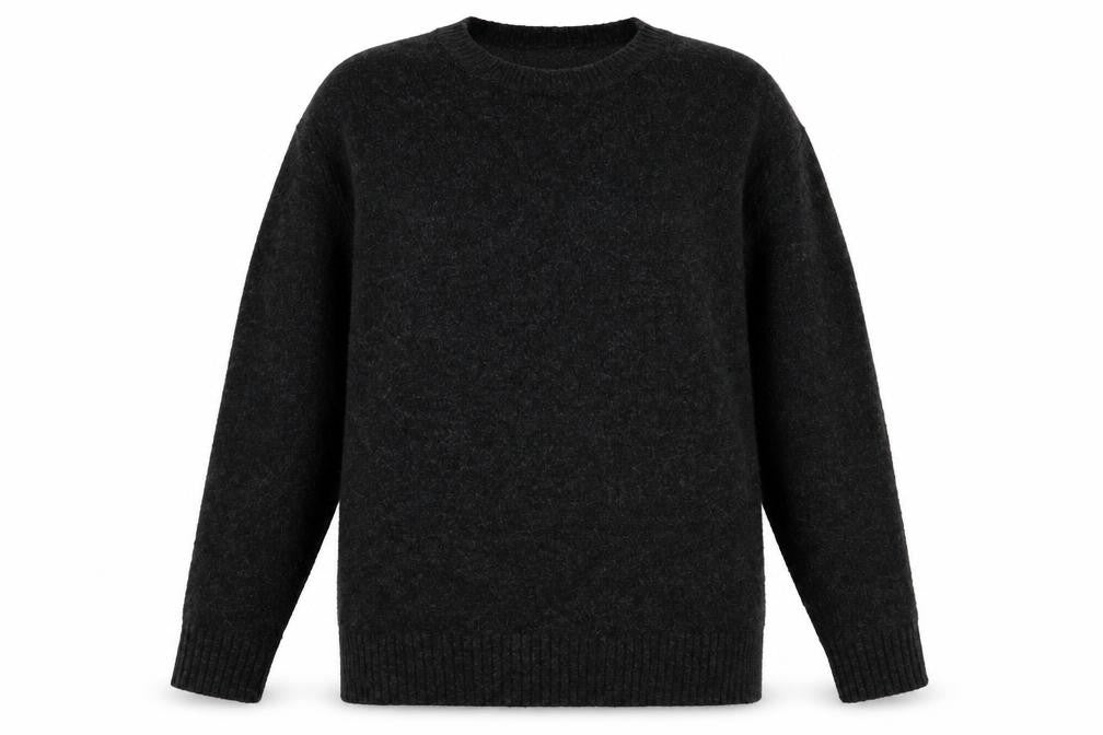 H&M Womens Grey Round Neck  Polyester Pullover Jumper Size S