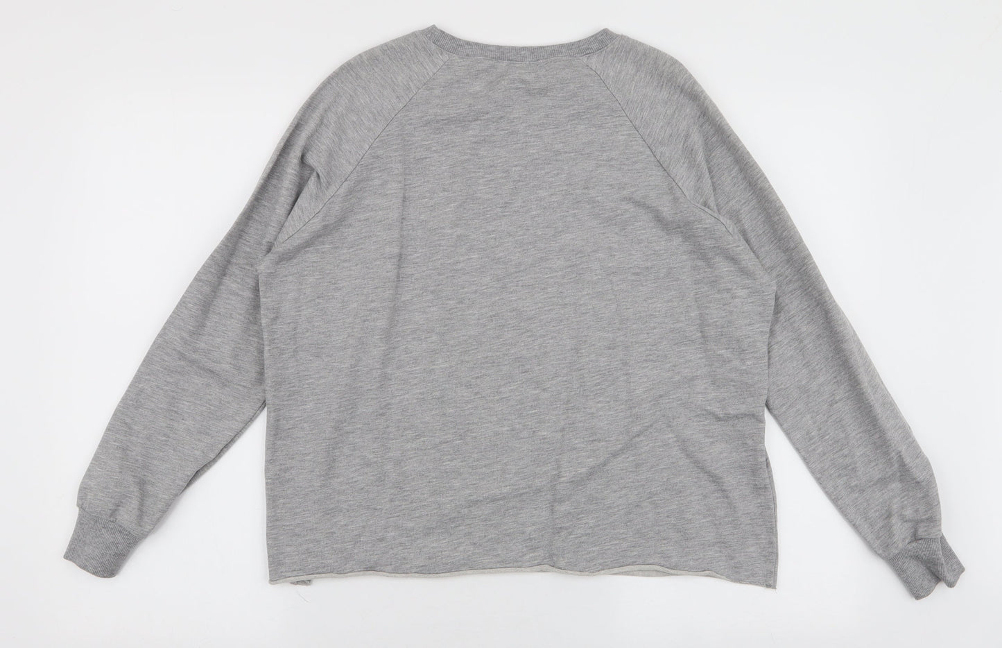 Select Womens Grey  Cotton Pullover Sweatshirt Size 12  Pullover