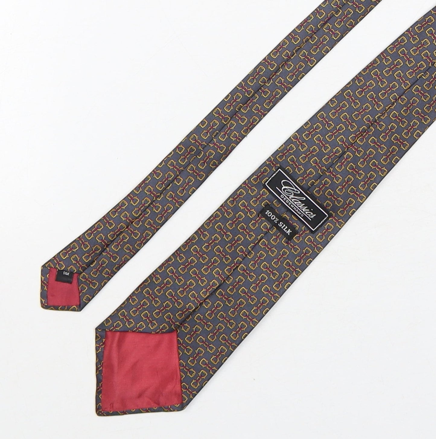 Mens Debenhams Multicoloured Geometric  Pointed Tie