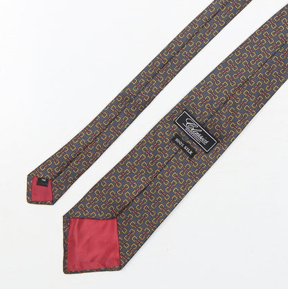 Mens Debenhams Multicoloured Geometric  Pointed Tie