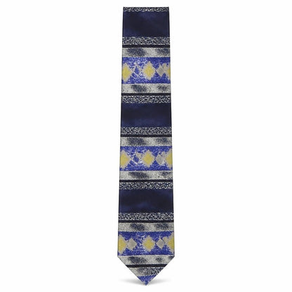 Mens House of Fraser Multicoloured Geometric  Pointed Tie