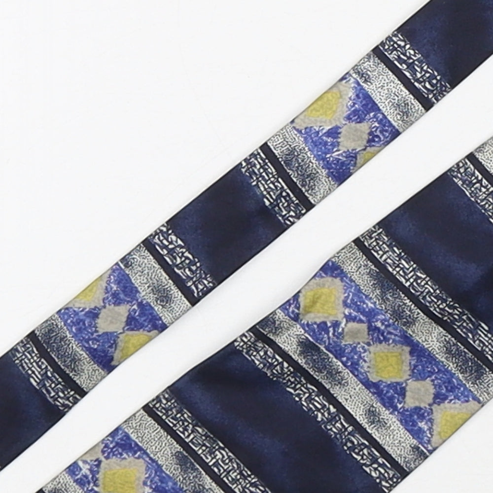 Mens House of Fraser Multicoloured Geometric  Pointed Tie