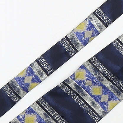 Mens House of Fraser Multicoloured Geometric  Pointed Tie