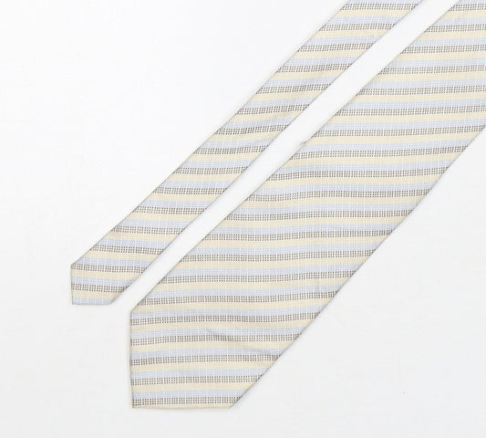 Osborne Mens Multicoloured Striped Silk Pointed Tie One Size