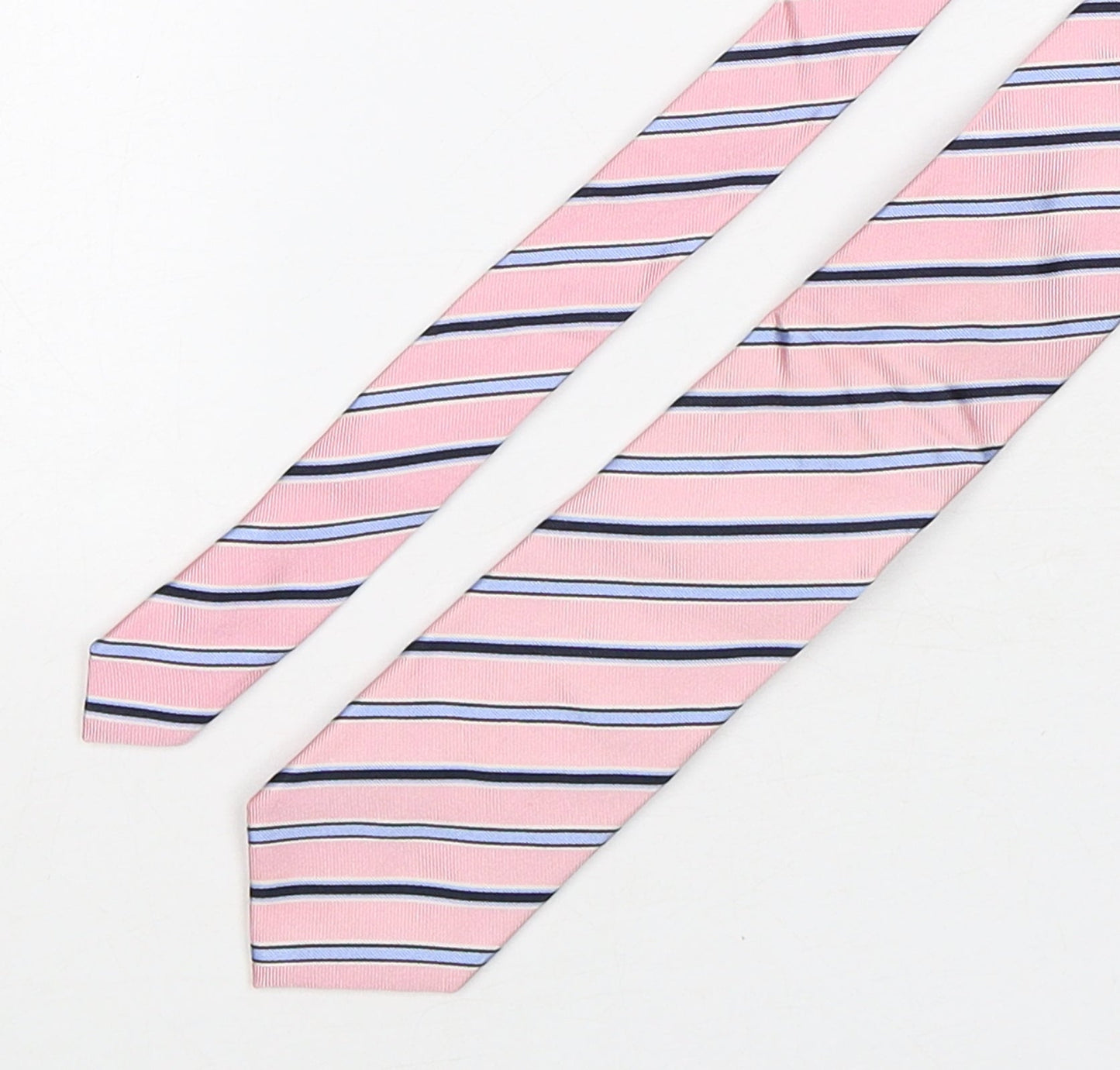 Michaelis Mens Multicoloured Striped Silk Pointed Tie One Size