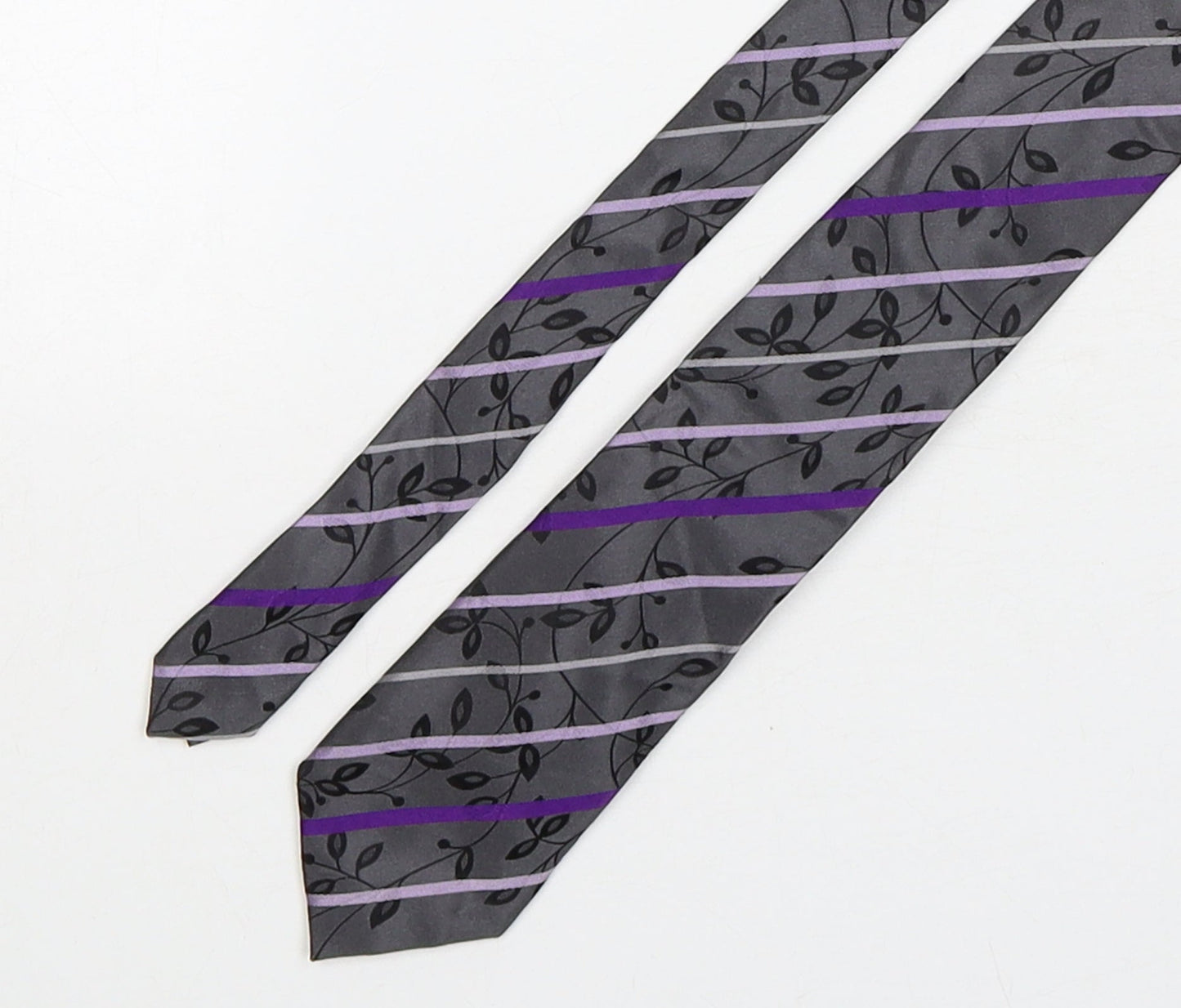 NEXT Mens Multicoloured Striped Silk Pointed Tie One Size