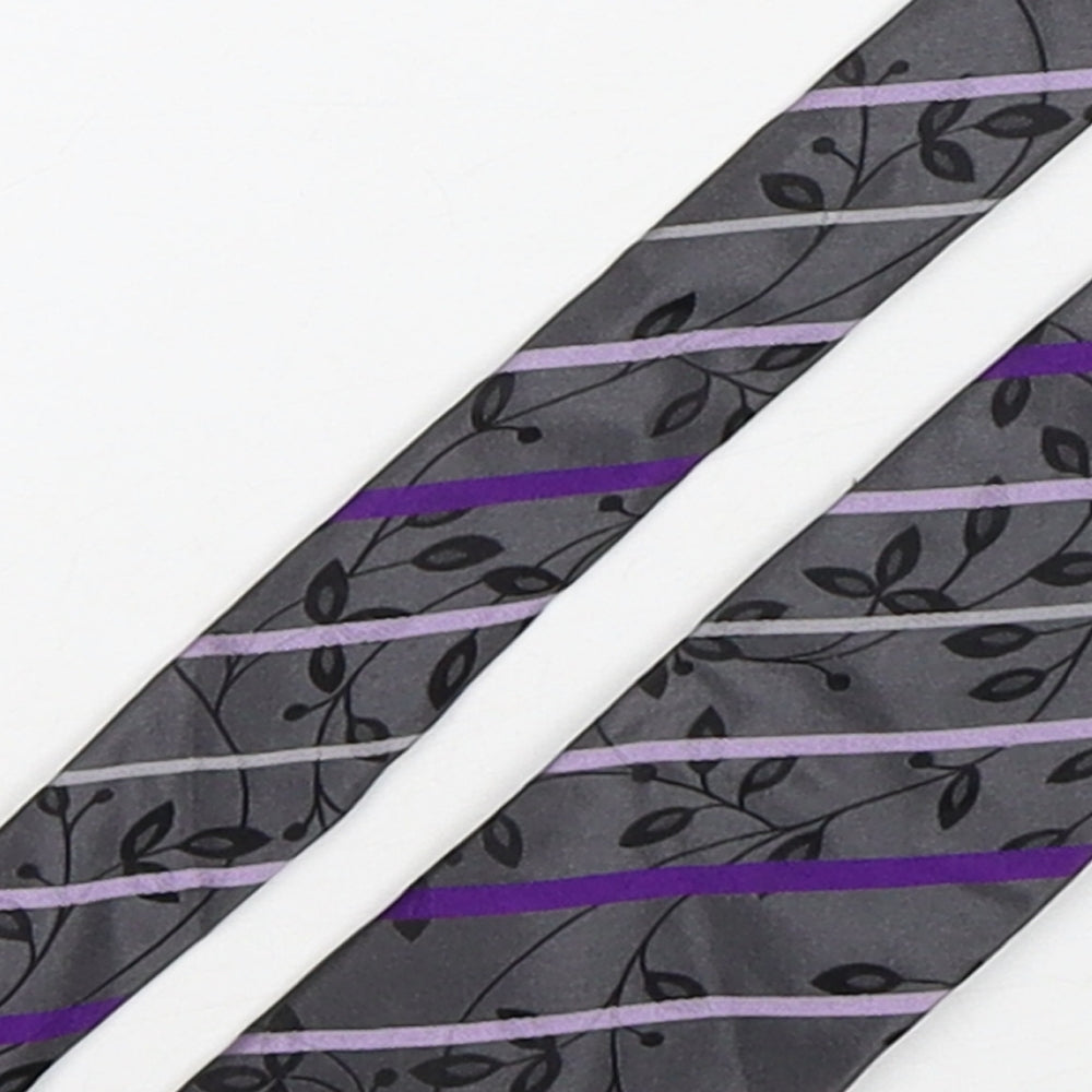 NEXT Mens Multicoloured Striped Silk Pointed Tie One Size