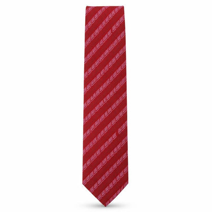 Mens John Lewis Red Geometric  Pointed Tie