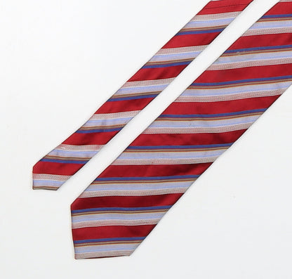 Tie Rack  Mens Multicoloured Striped Silk Pointed Tie One Size