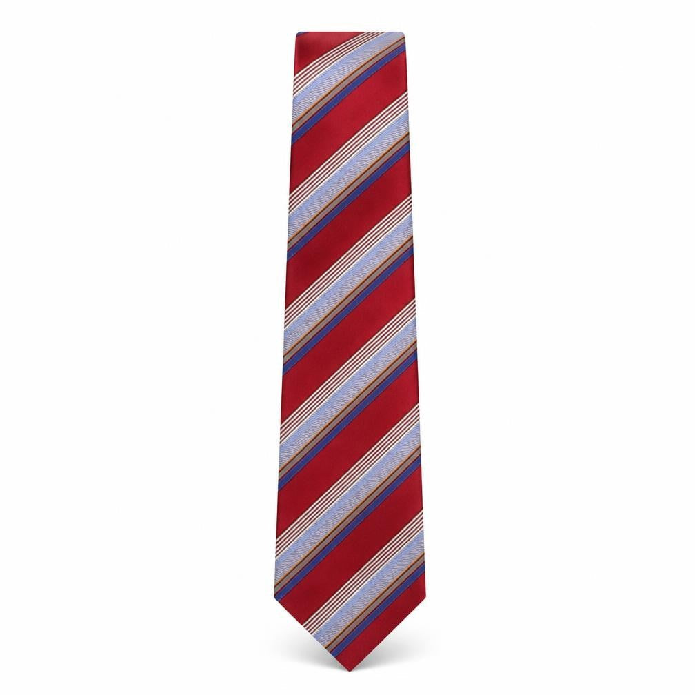 Mens Tie Rack Multicoloured Striped  Pointed Tie