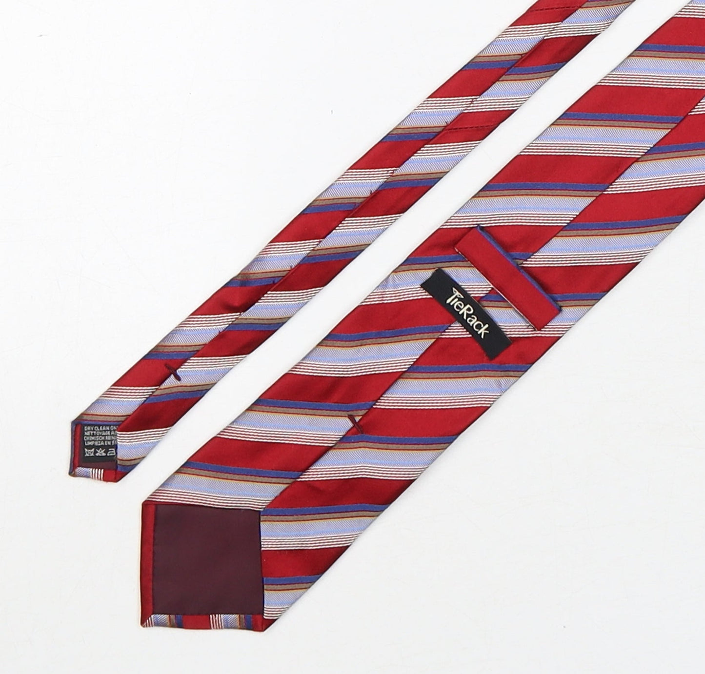 Tie Rack  Mens Multicoloured Striped Silk Pointed Tie One Size