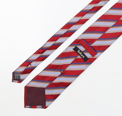 Tie Rack  Mens Multicoloured Striped Silk Pointed Tie One Size